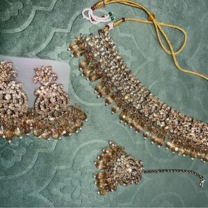 Gold and Silver Women's Jewelry Set